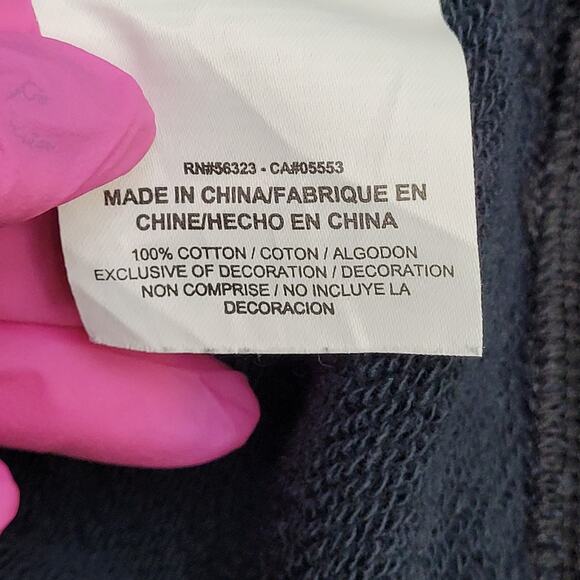 NIKE Air Swoosh Sweatshirt Womens L 22x22 Black White Ombre - Picture 11 of 16